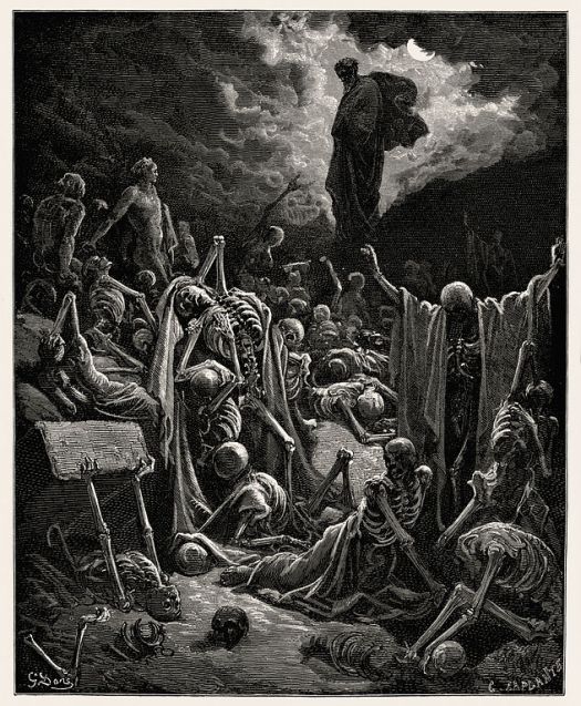 "The Vision of The Valley of The Dry Bones", Gustave Doré, 1866